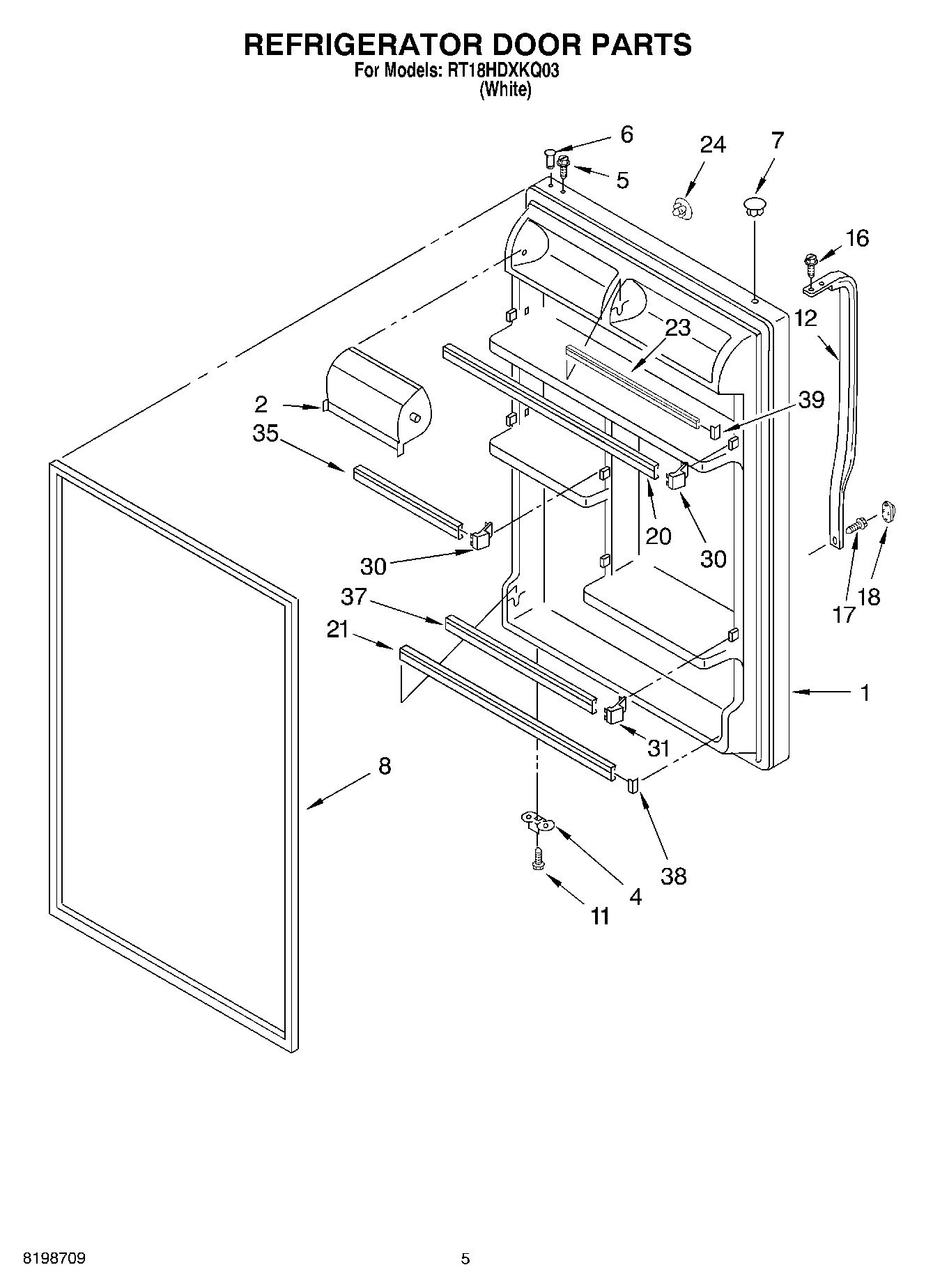 04 - REFRIGERATOR DOOR PARTS