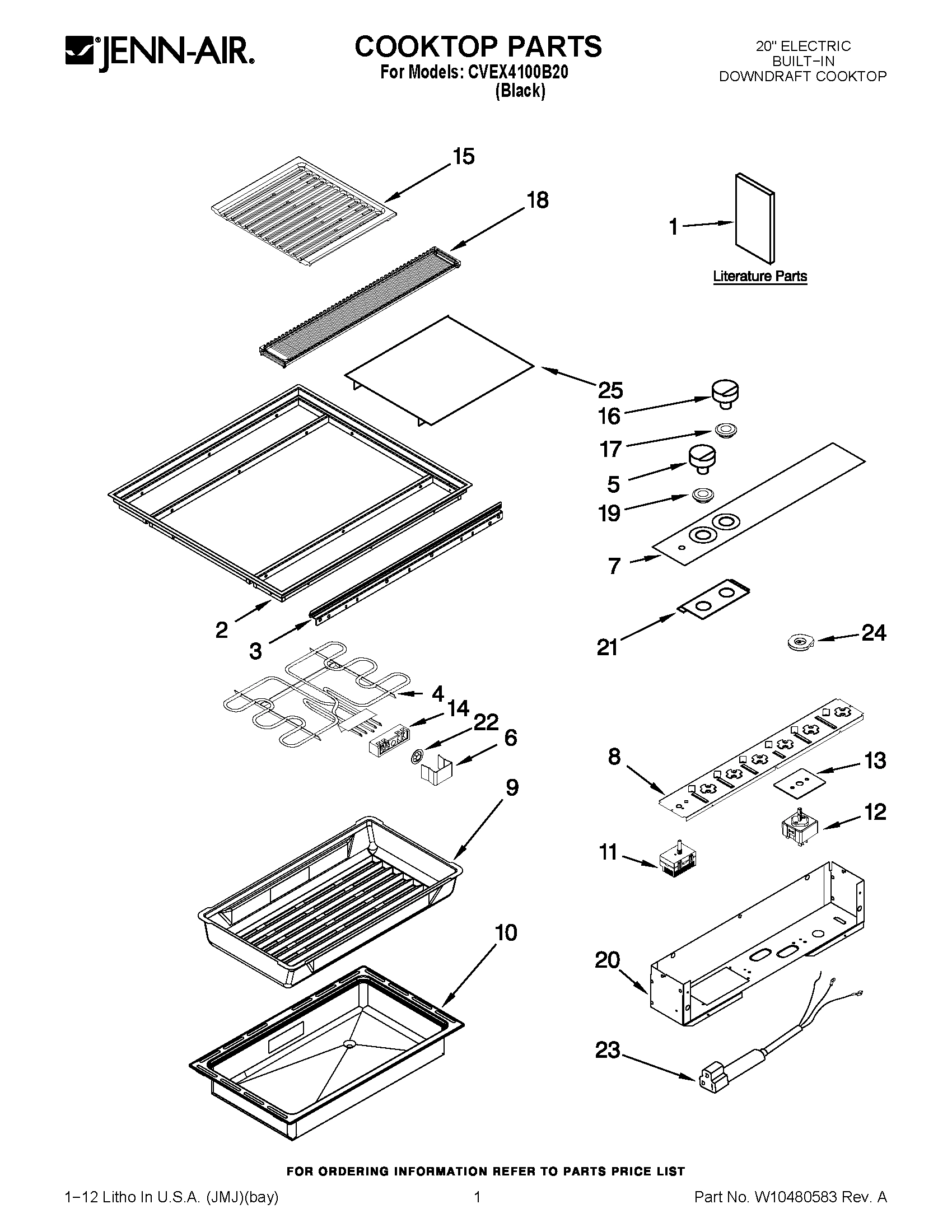 01 - COOKTOP PARTS