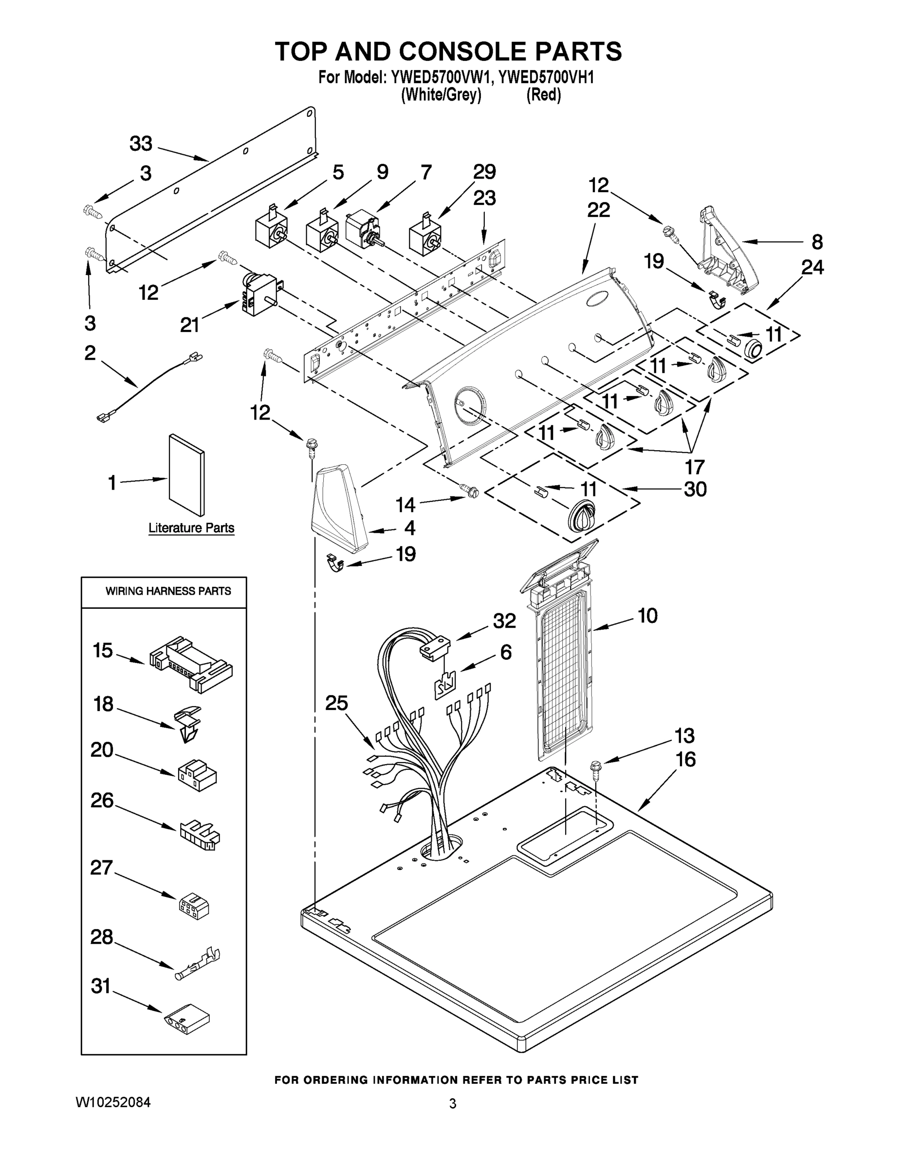 02 - TOP AND CONSOLE PARTS