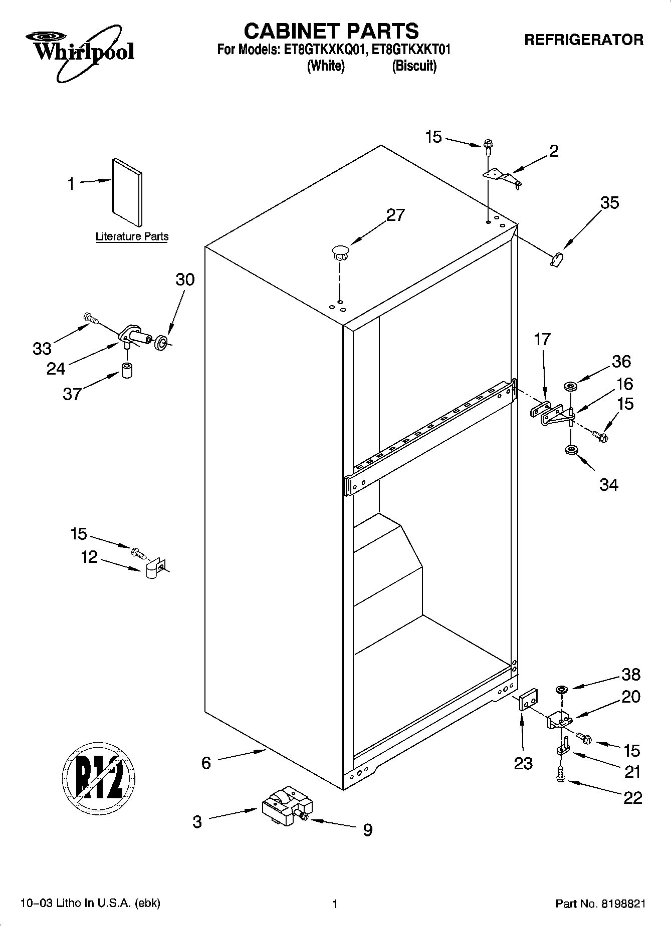 01 - CABINET PARTS