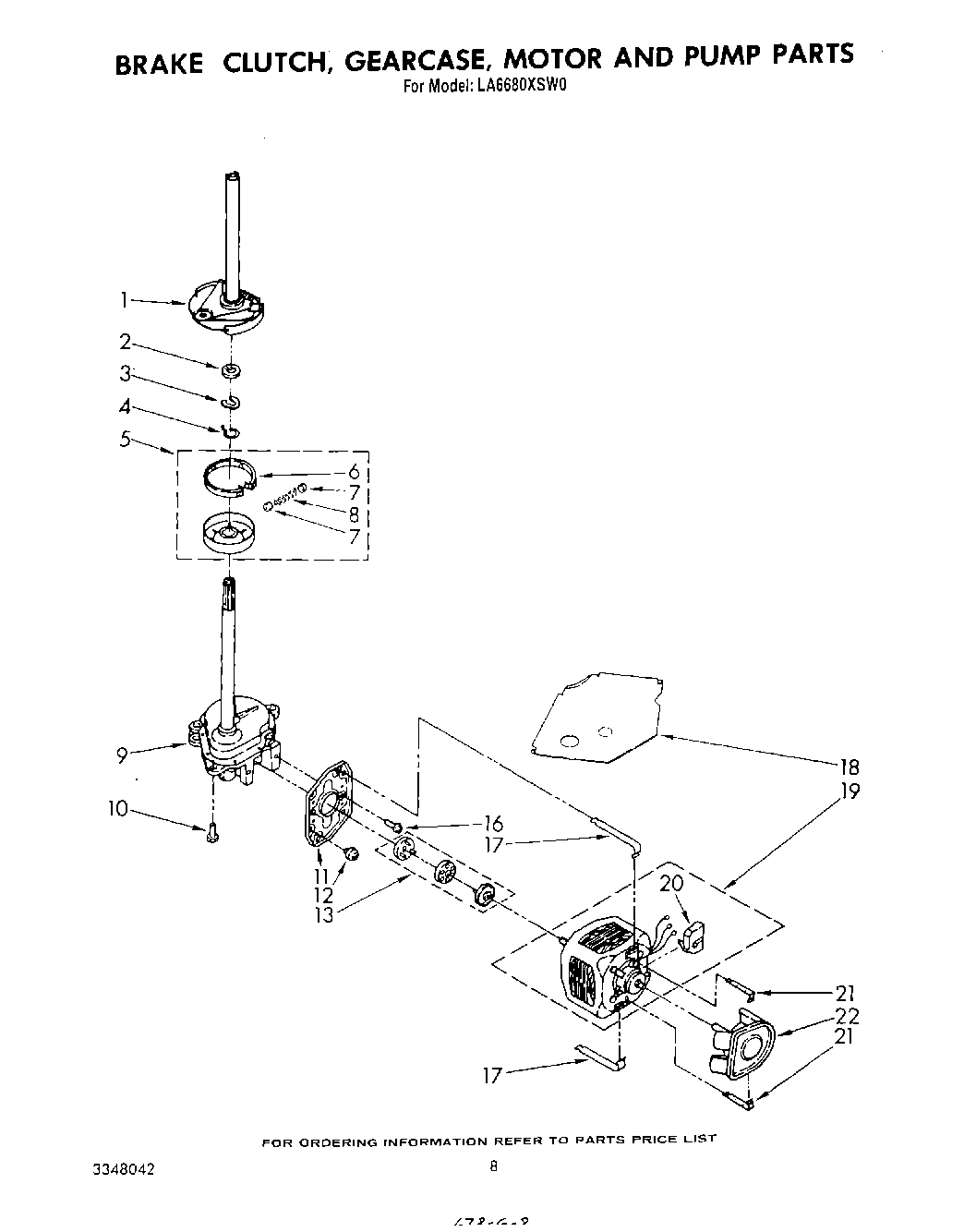 07 - BRAKE, CLUTCH, GEARCASE, MOTOR AND PUMP