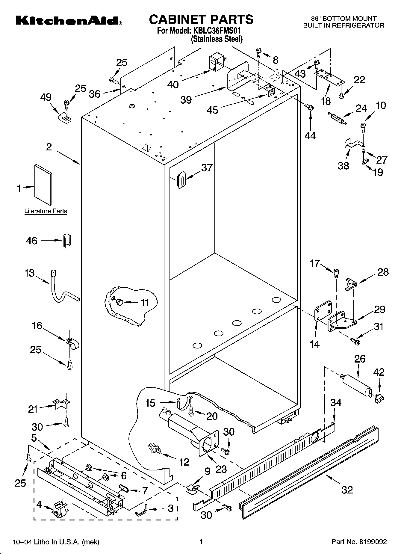 01 - CABINET PARTS