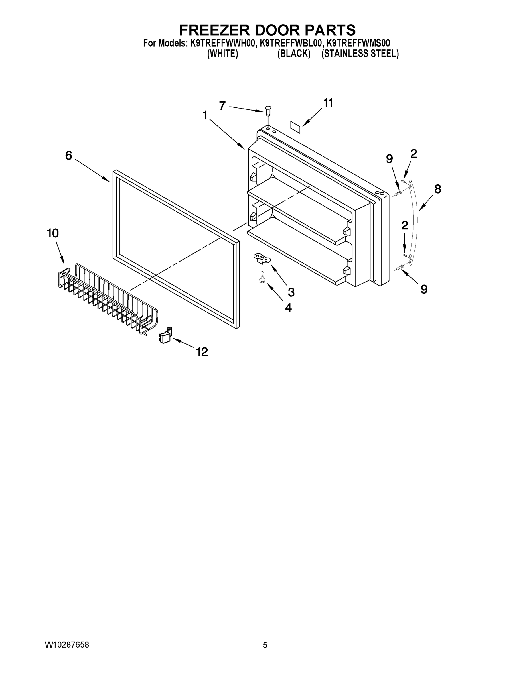 03 - FREEZER DOOR PARTS