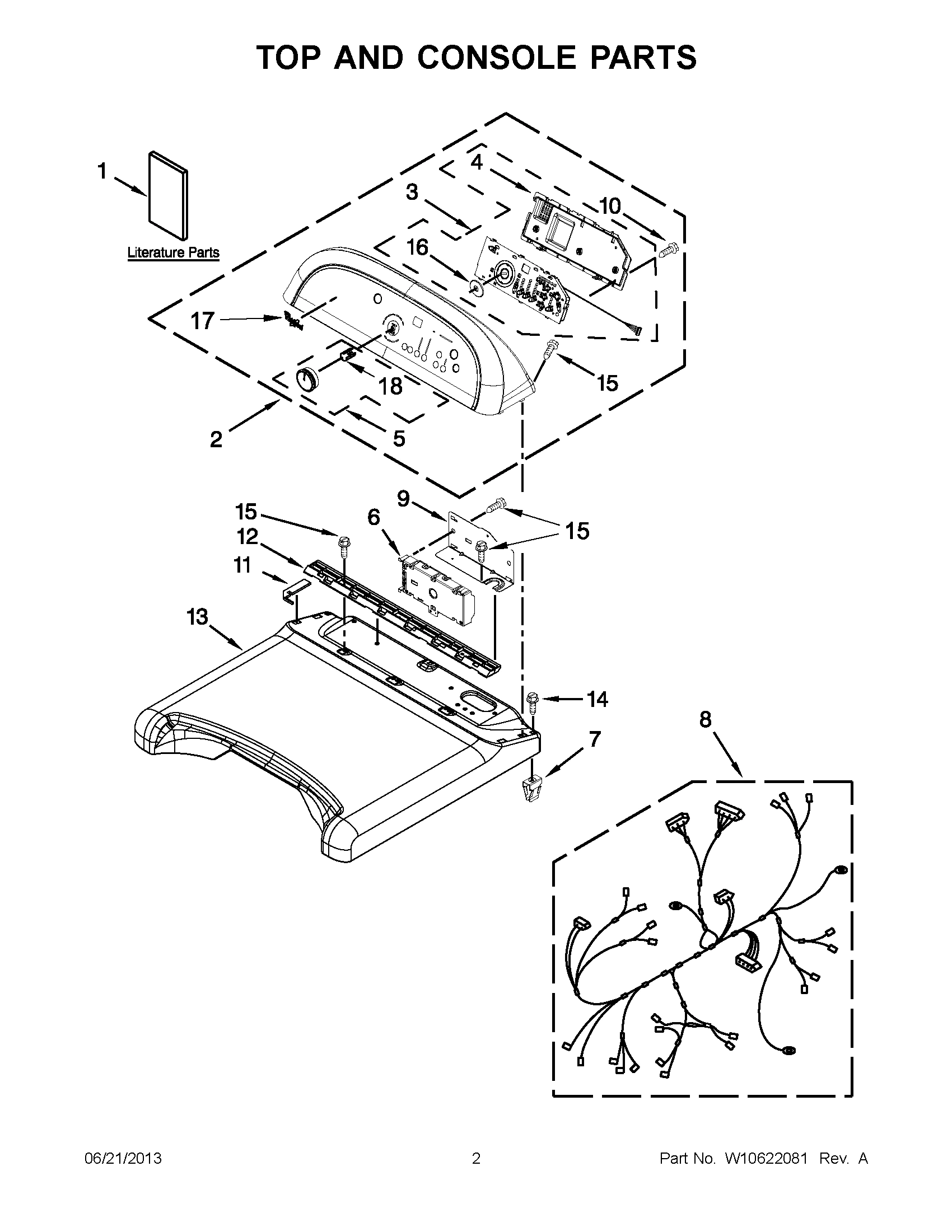01 - TOP AND CONSOLE PARTS