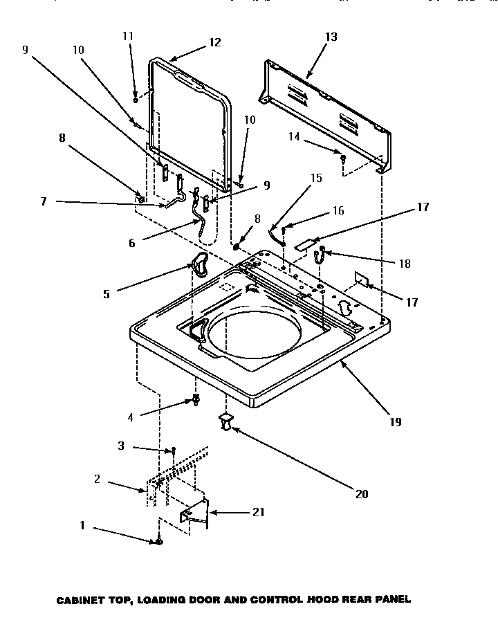 06 - CAB TOP/LOADING DR & CTRL HOOD REAR PAN