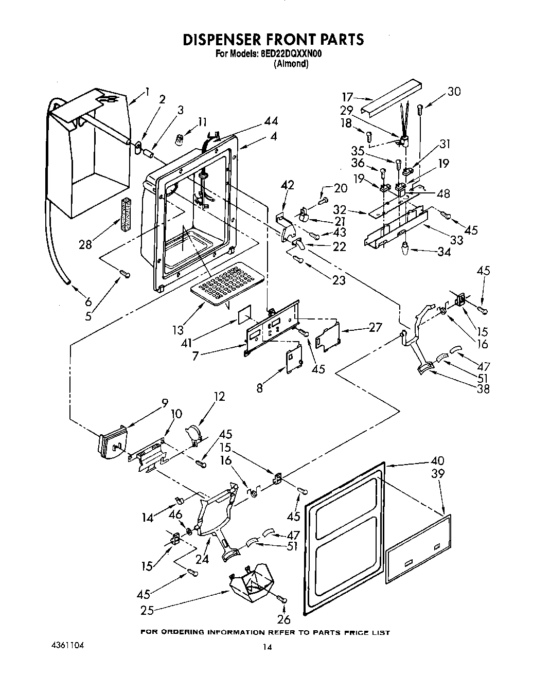 10 - DISPENSER FRONT