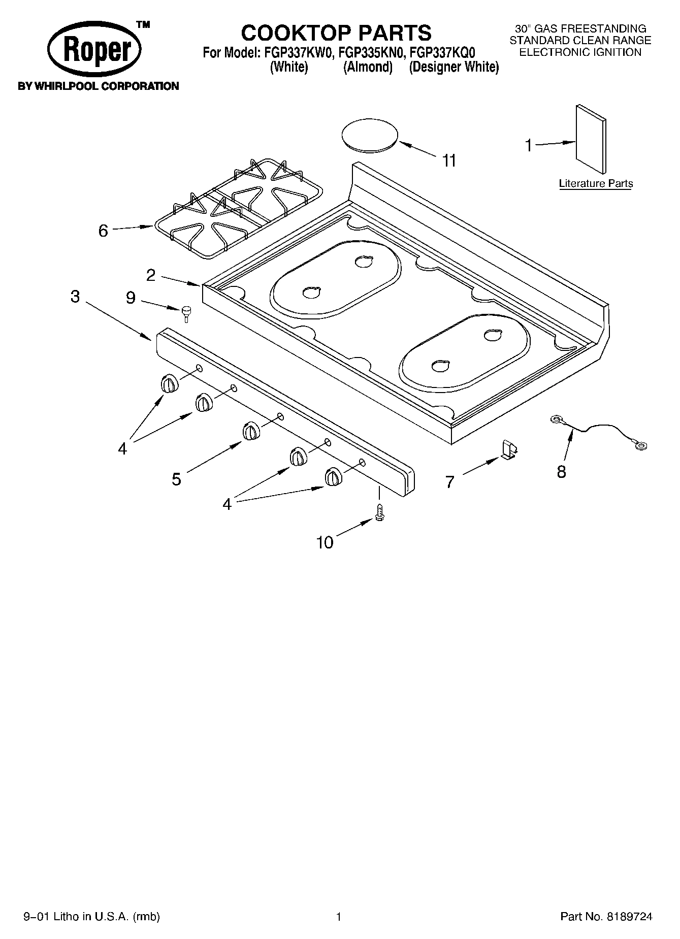 01 - COOKTOP, LITERATURE