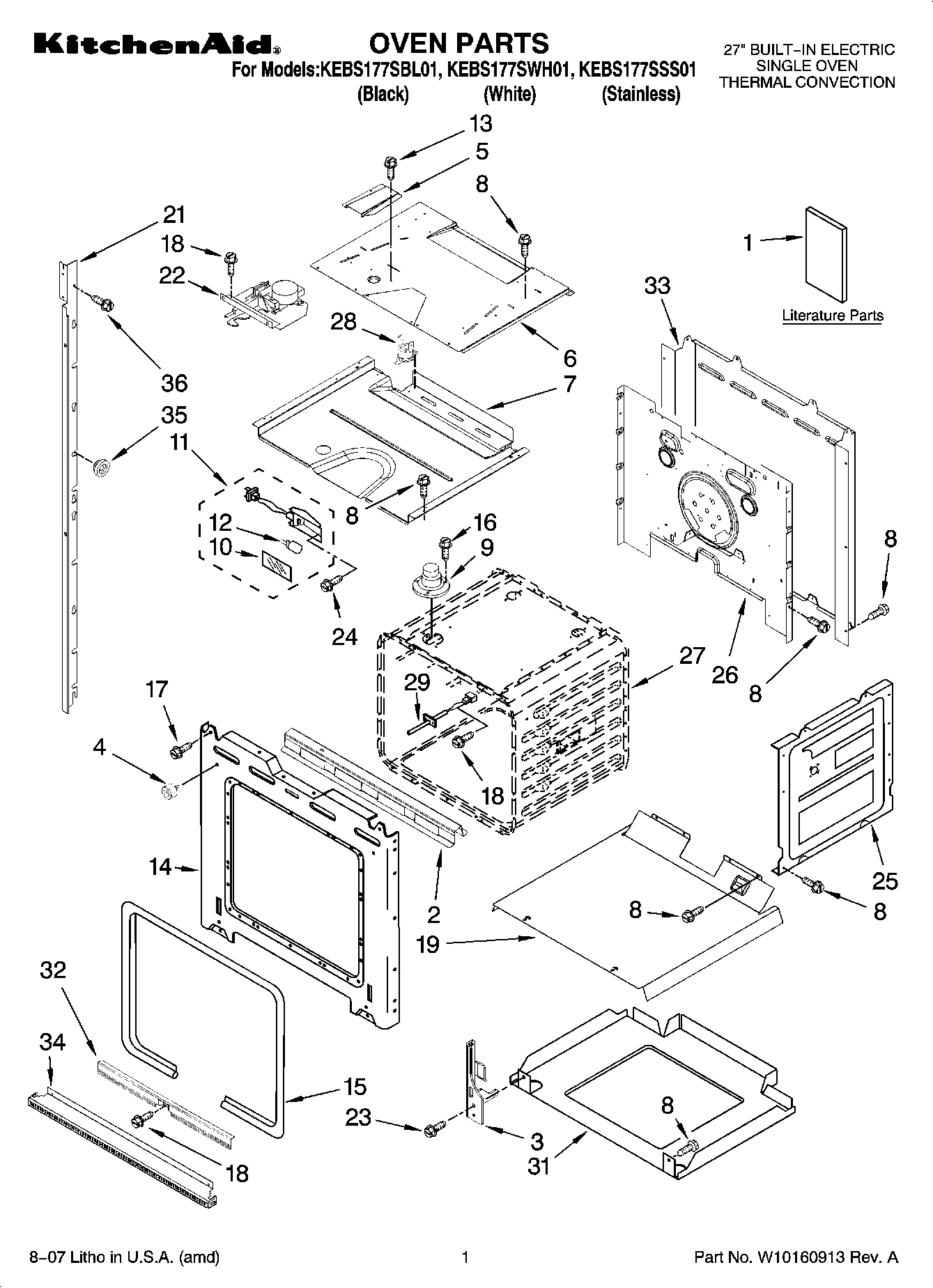 01 - OVEN PARTS