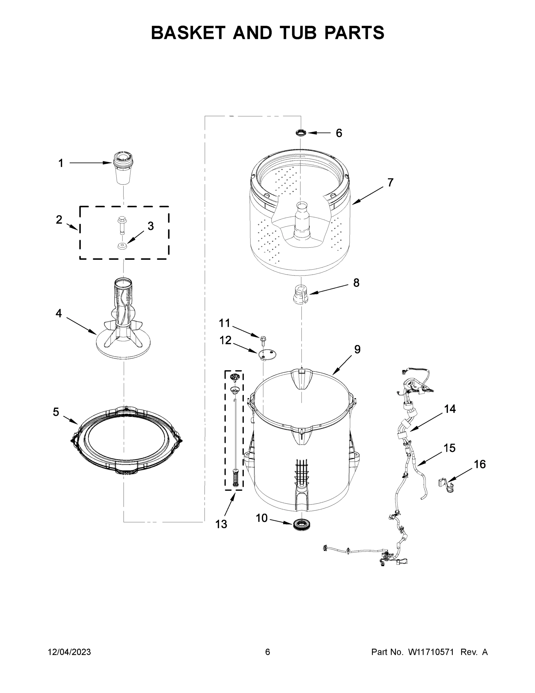 04 - BASKET AND TUB PARTS
