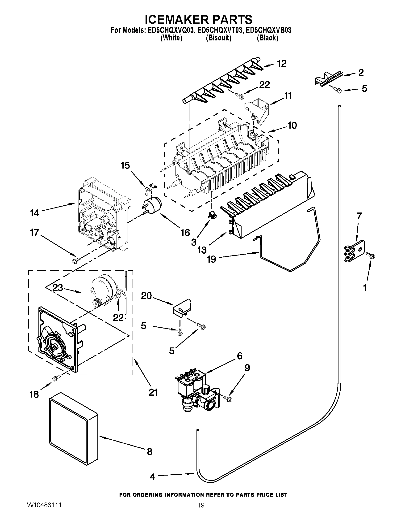 12 - ICEMAKER PARTS