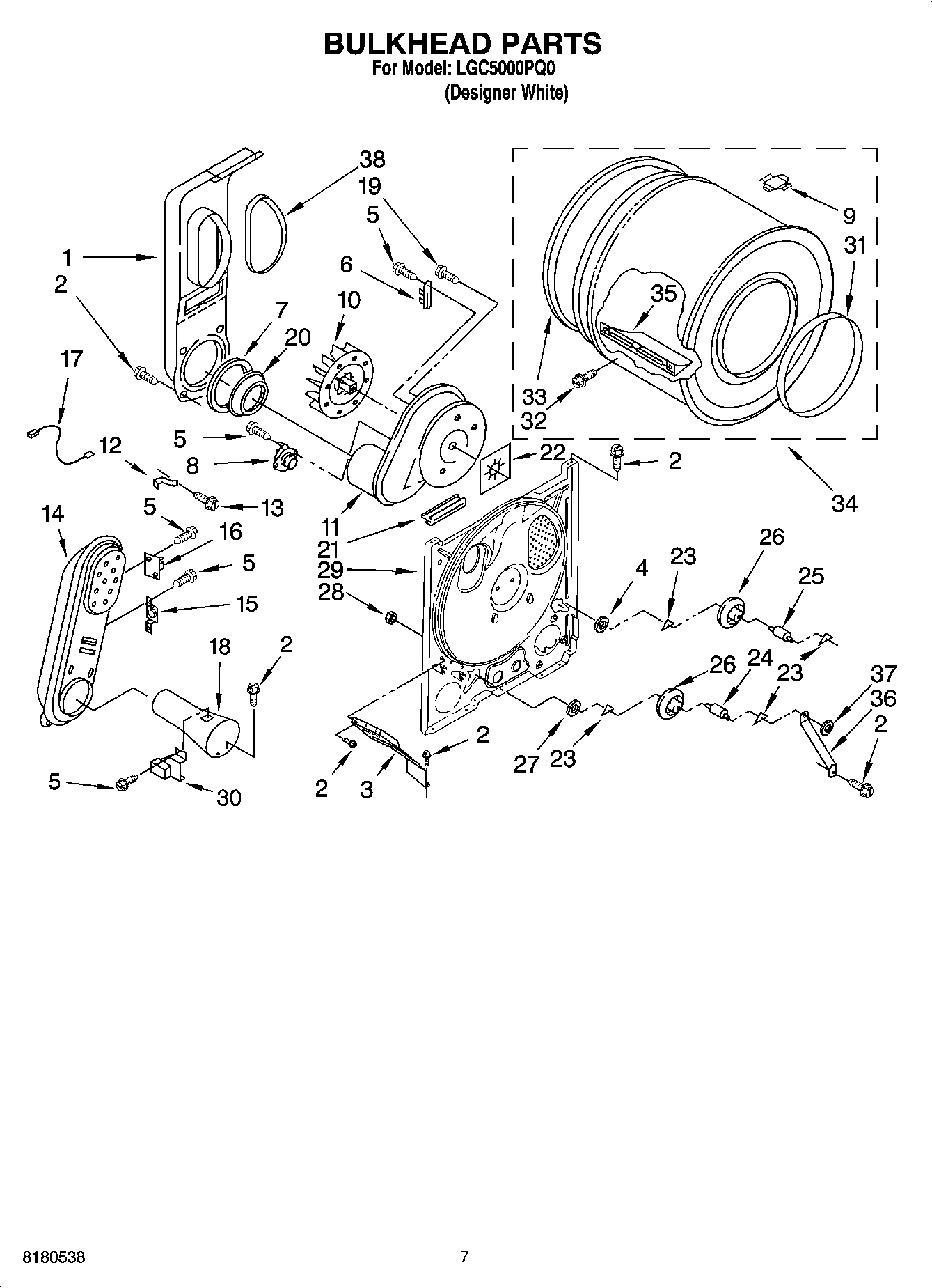 04 - BULKHEAD PARTS, OPTIONAL PARTS (NOT INCLUDED)
