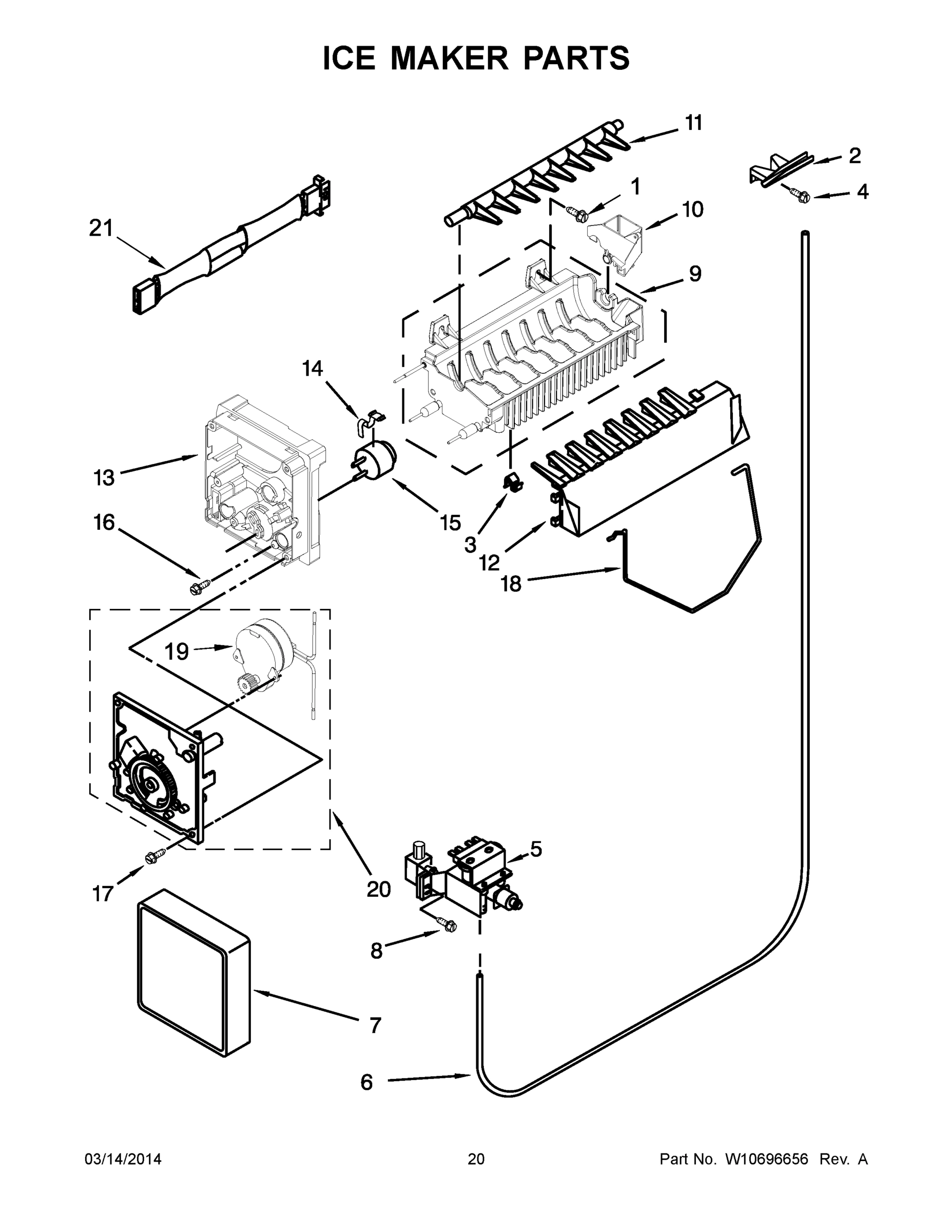 11 - ICE MAKER PARTS