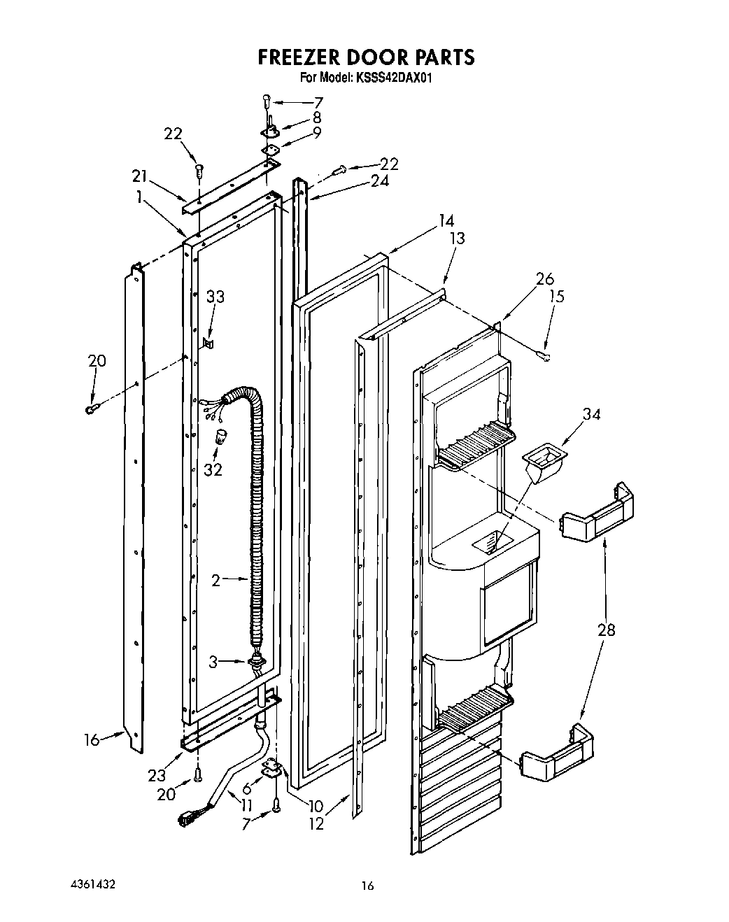 12 - FREEZER DOOR