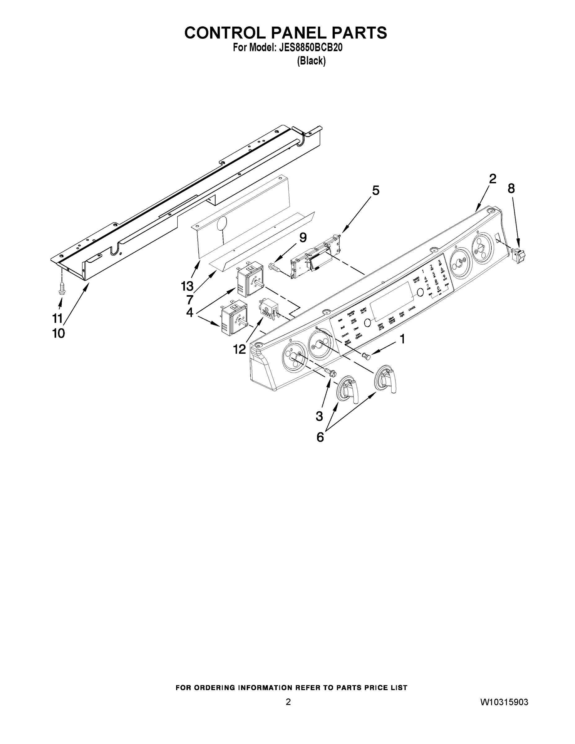 02 - CONTROL PANEL PARTS