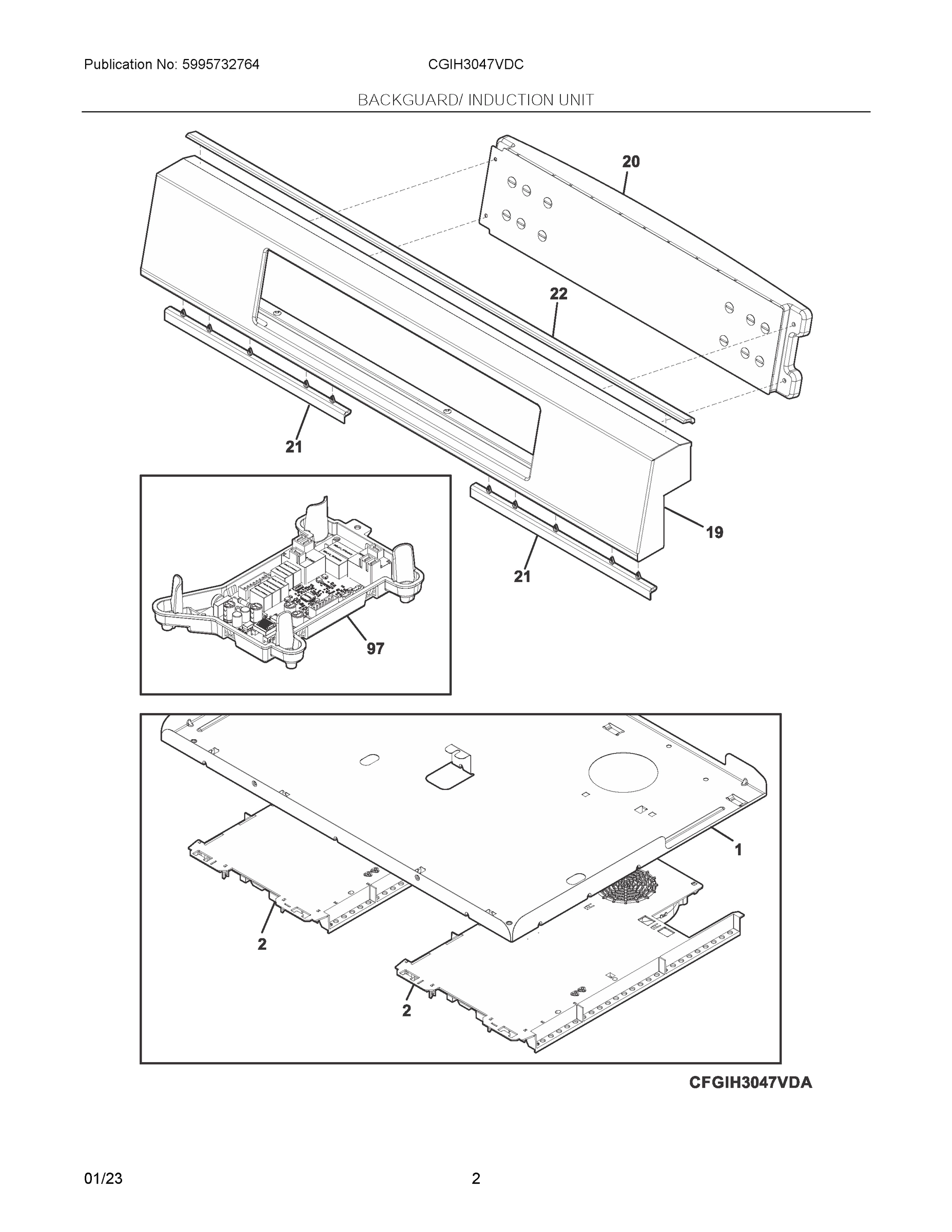 02 - BACKGUARD/ INDUCTION UNIT