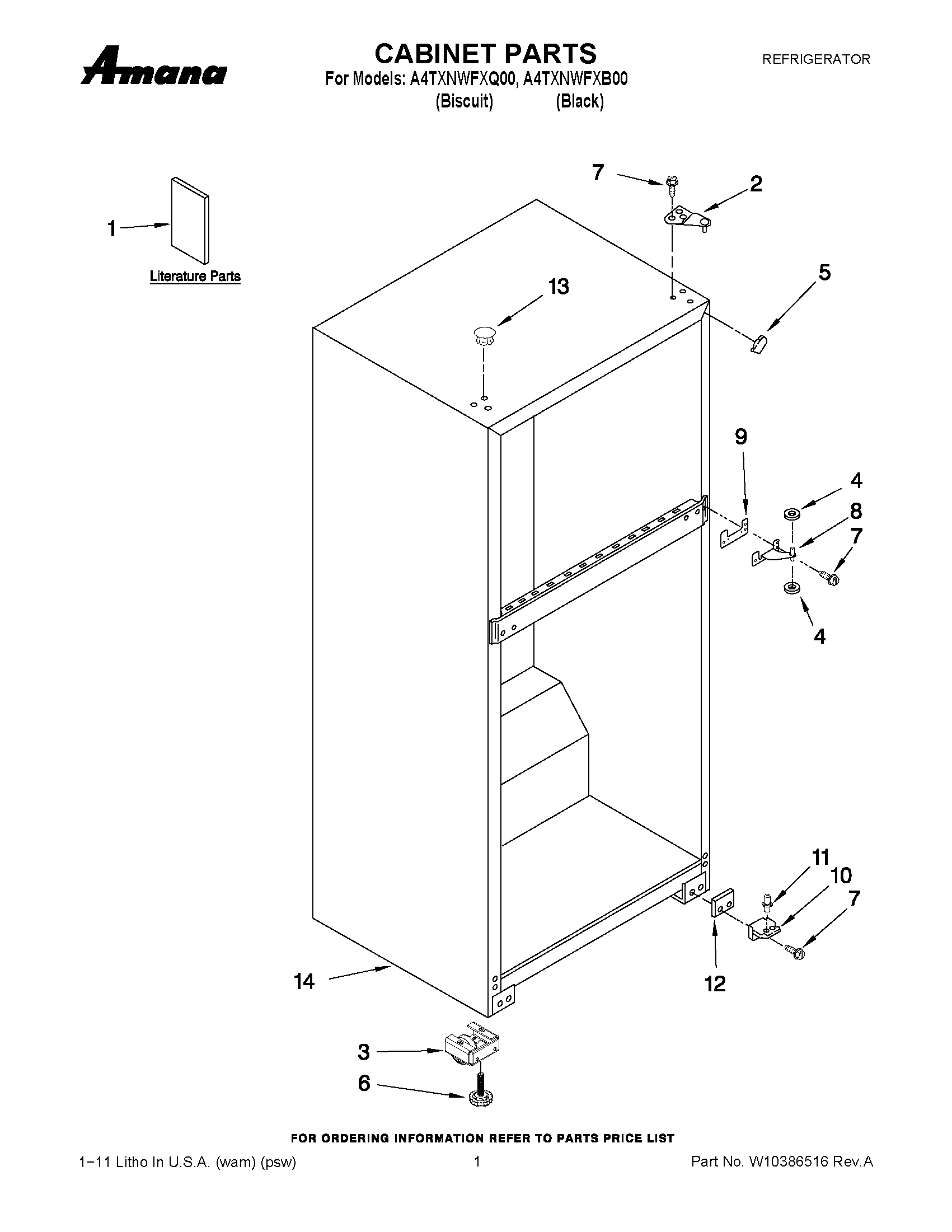 01 - CABINET PARTS