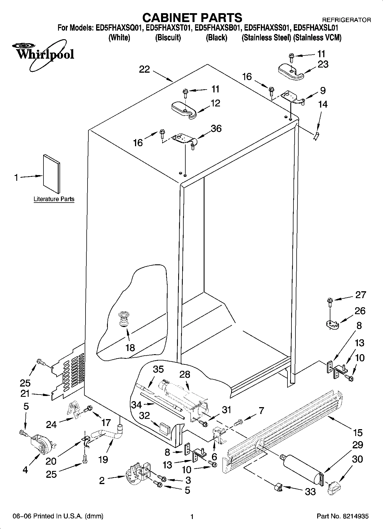 01 - CABINET PARTS