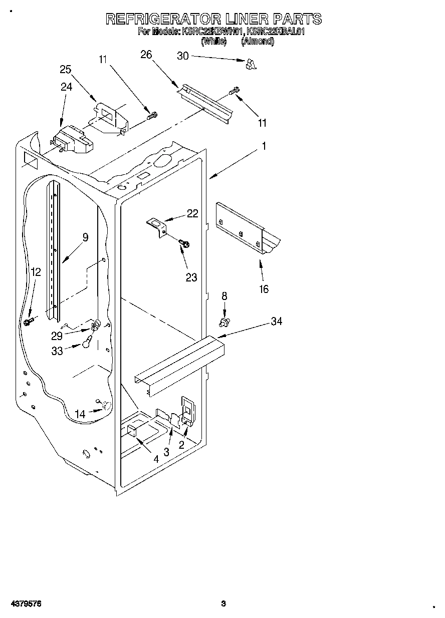 02 - REFRIGERATOR LINER