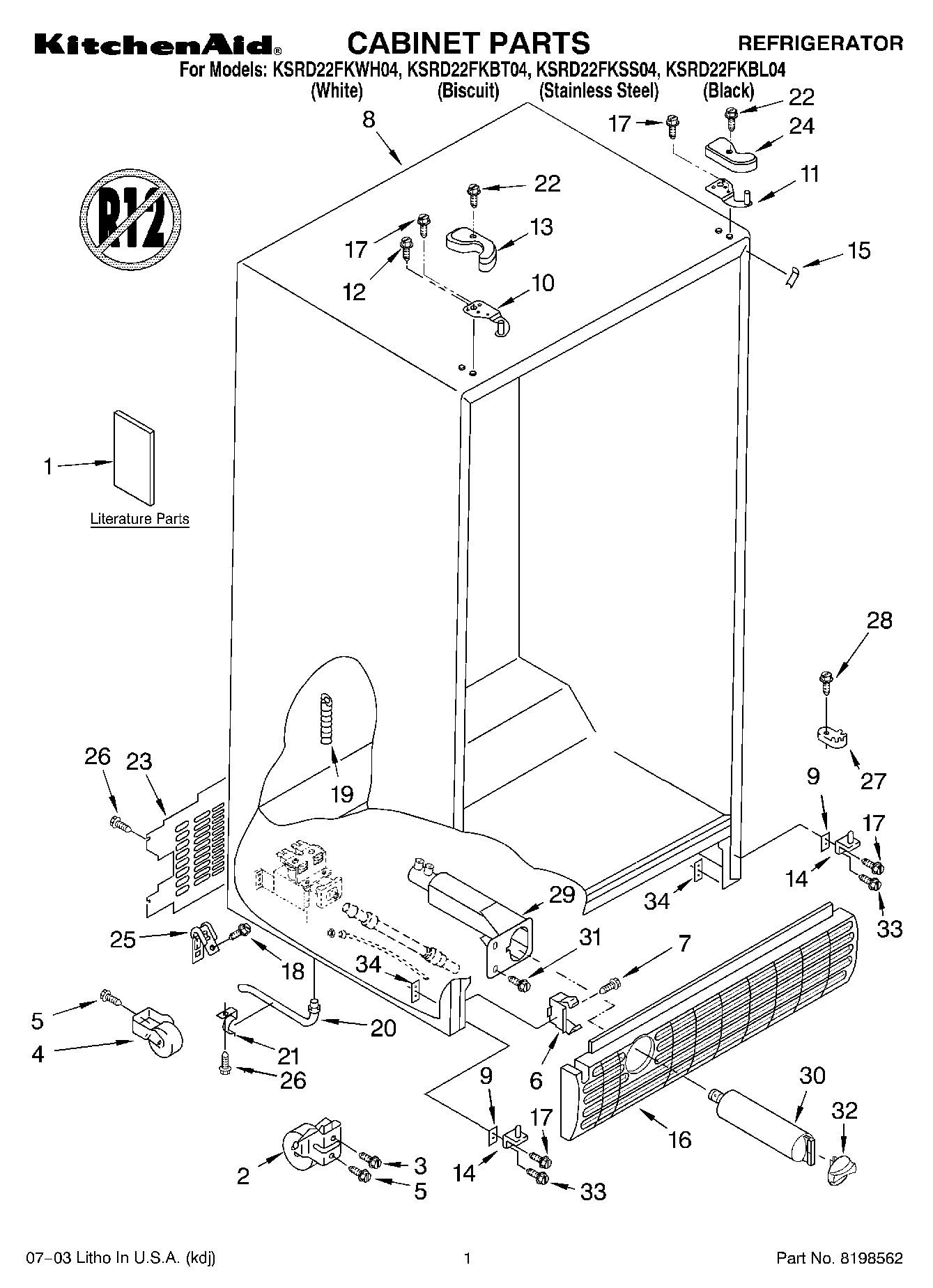 01 - CABINET PARTS