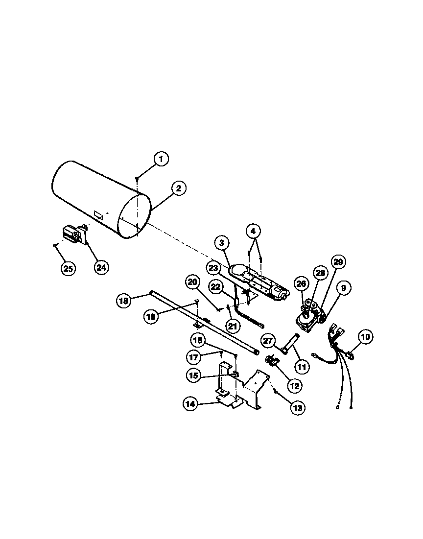 06 - GAS VALVE, BURNER ASSEMBLY AND SENS