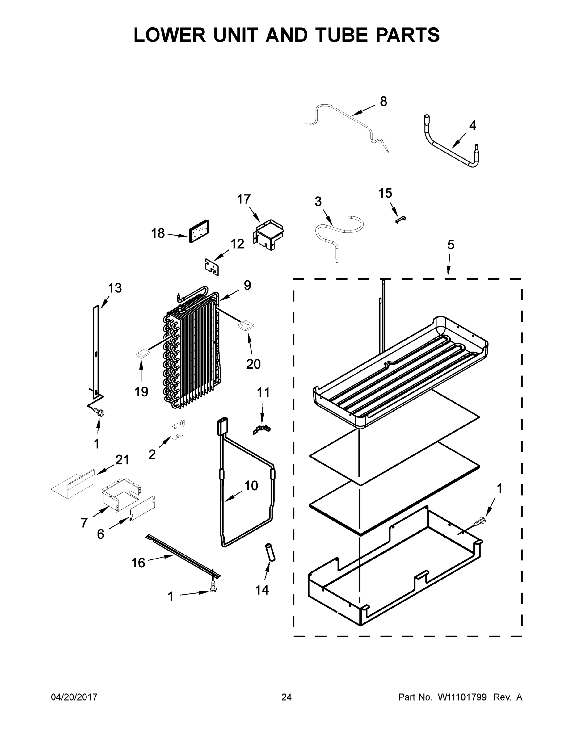 13 - LOWER UNIT AND TUBE PARTS