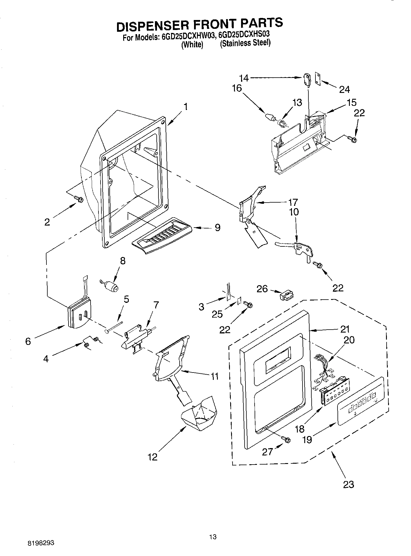 08 - DISPENSER FRONT
