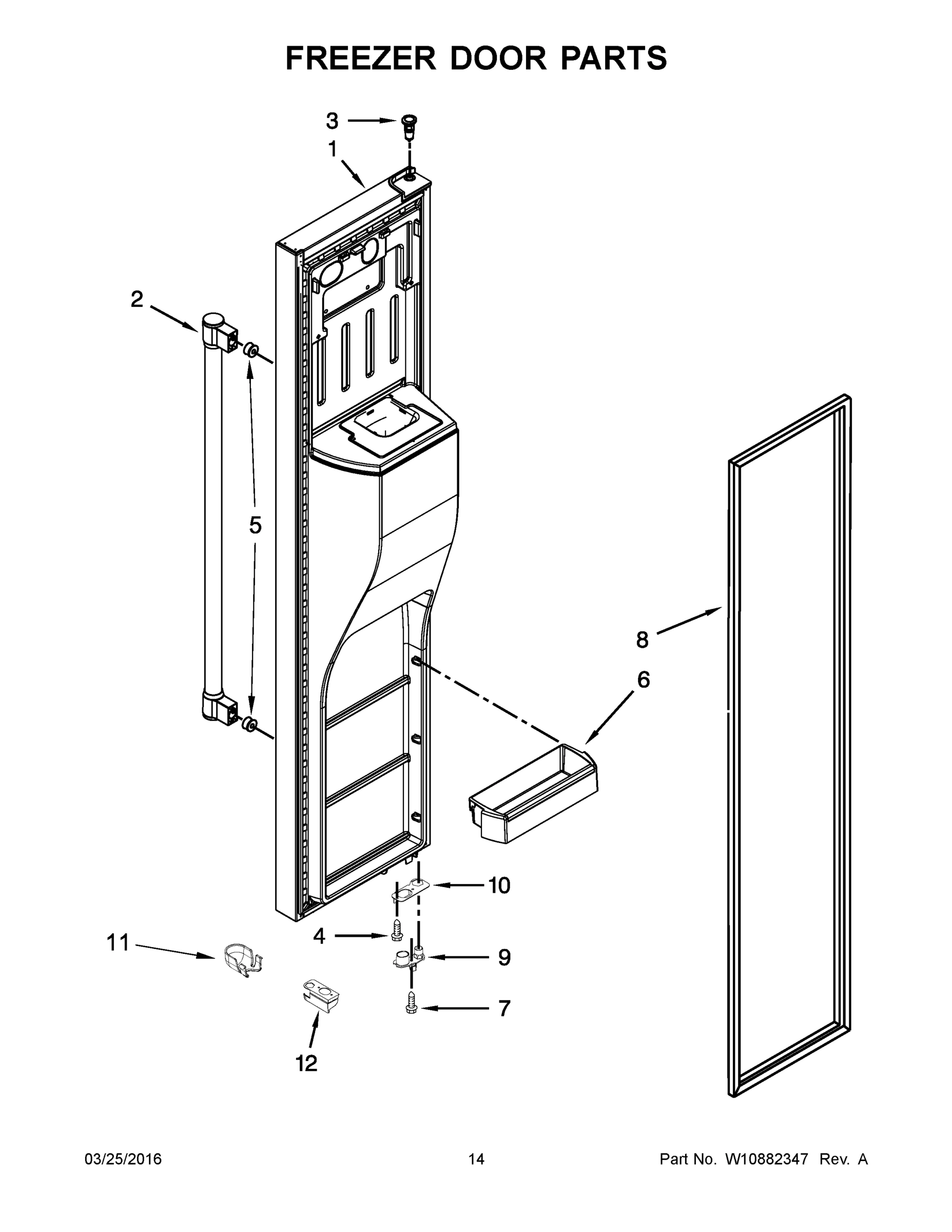 08 - FREEZER DOOR PARTS