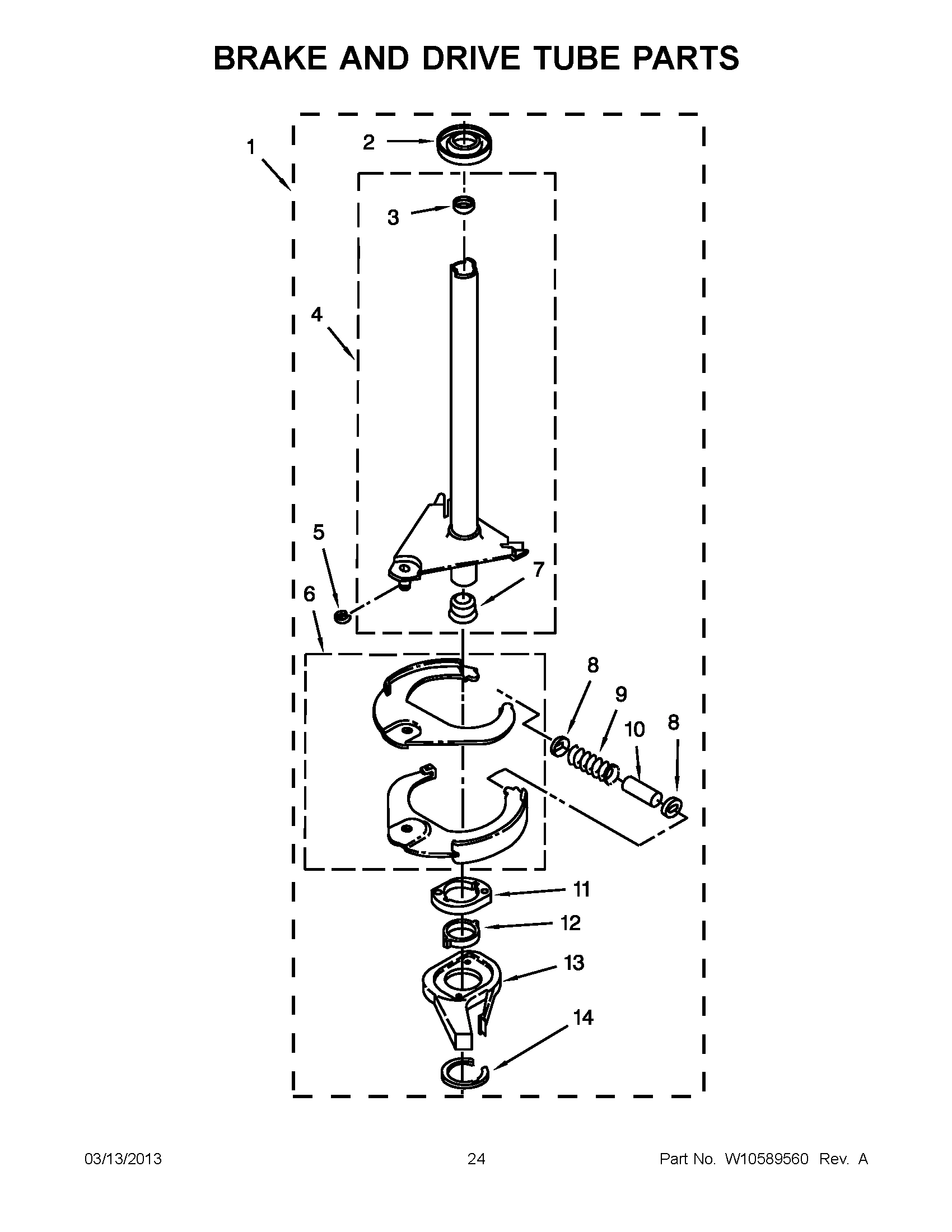 12 - BRAKE AND DRIVE TUBE PARTS