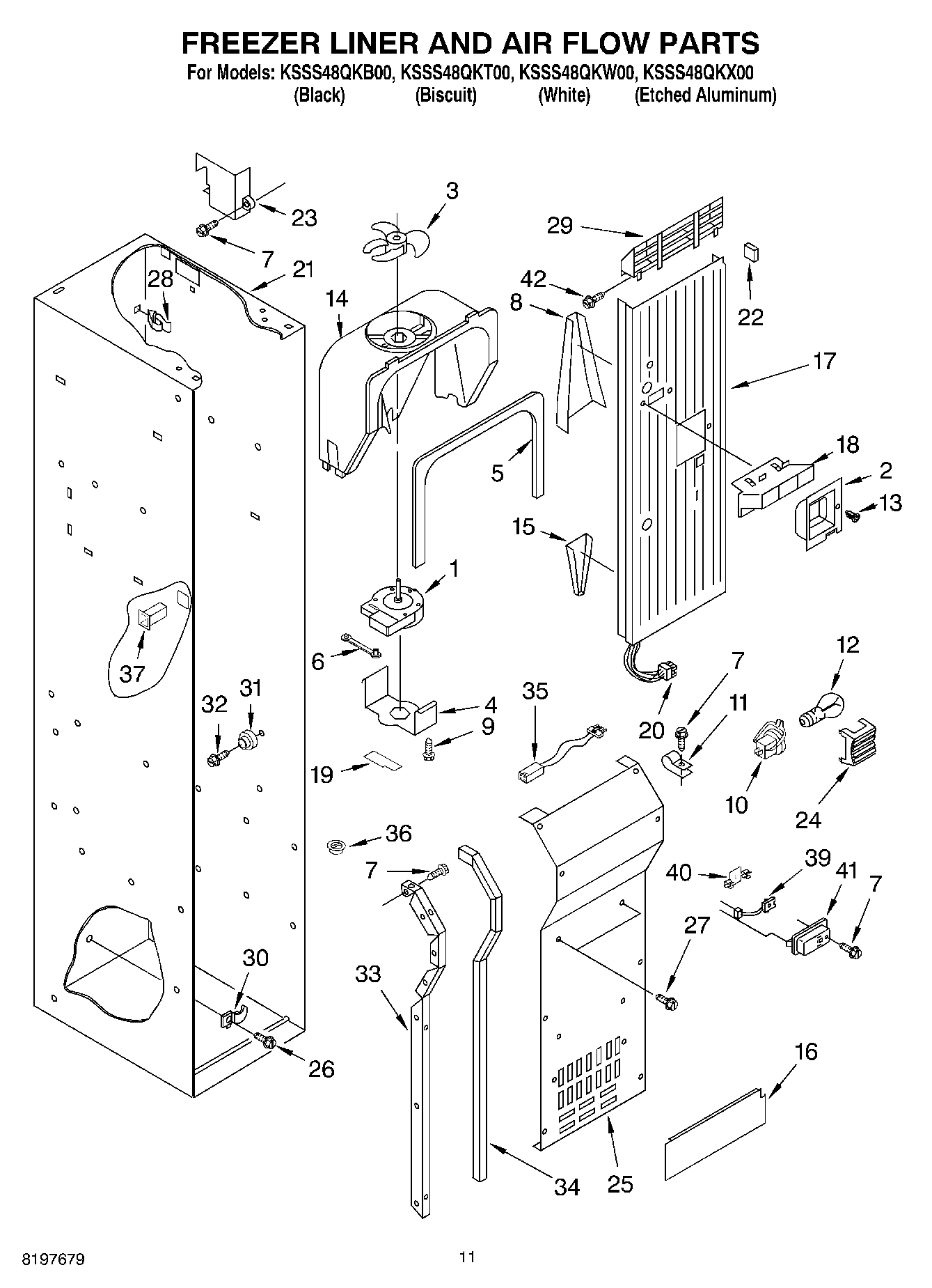 08 - FREEZER LINER AND AIR FLOW