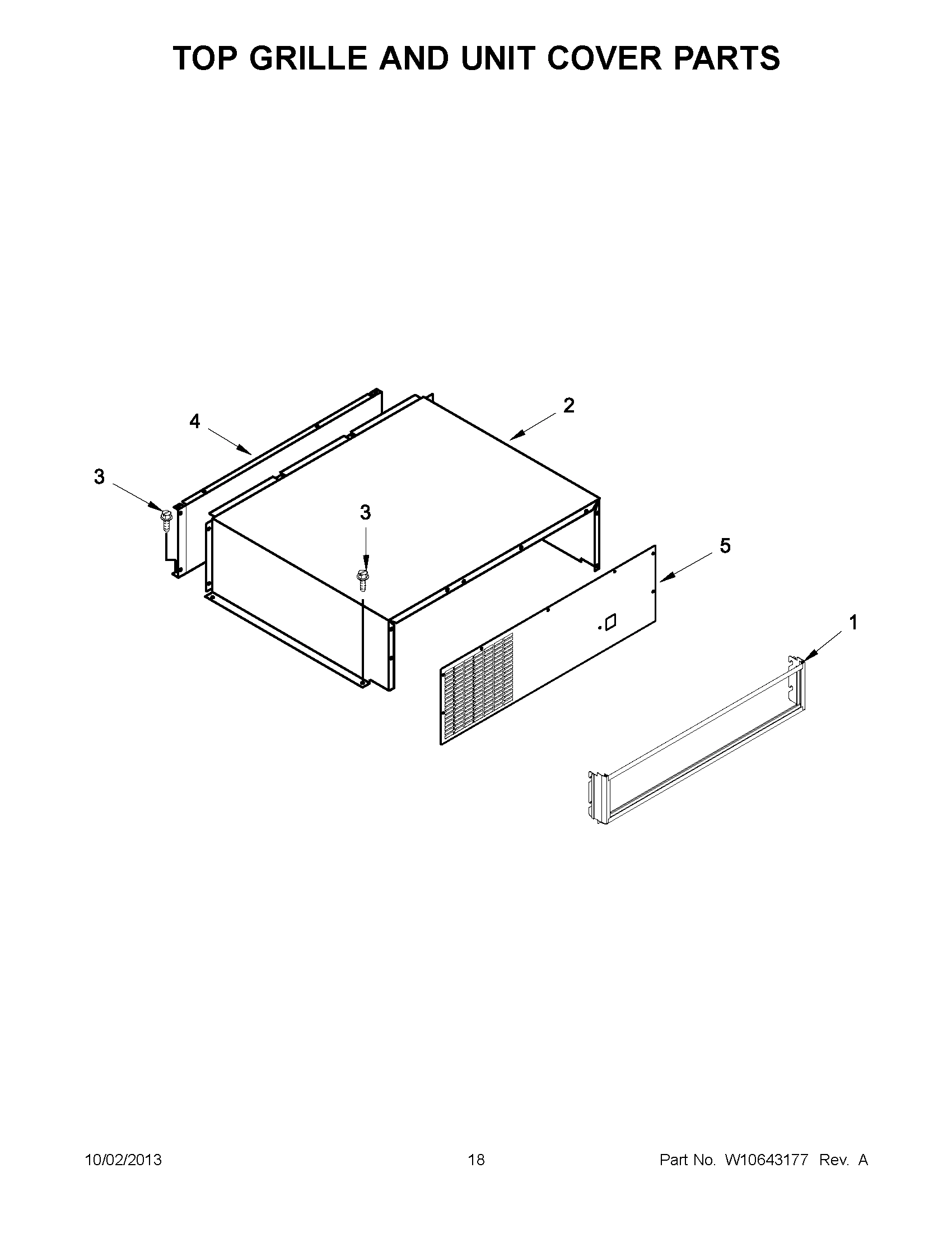 10 - TOP GRILLE AND UNIT COVER PARTS