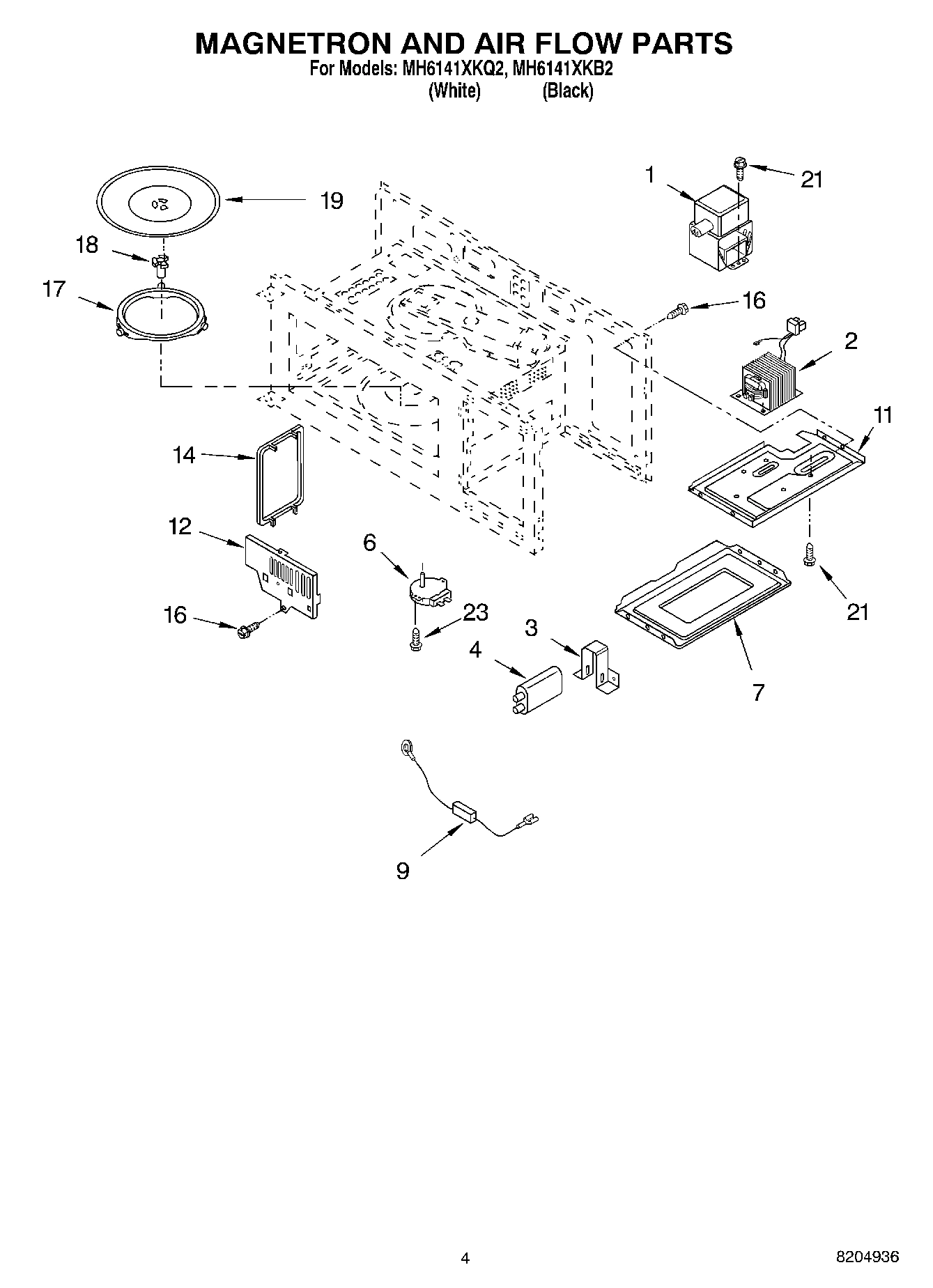 04 - MAGNETRON AND AIR FLOW PARTS