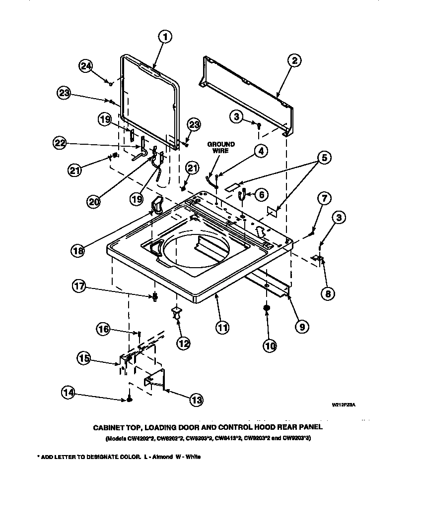 05 - CAB TOP/LOADING DR & CTRL HOOD REAR PAN