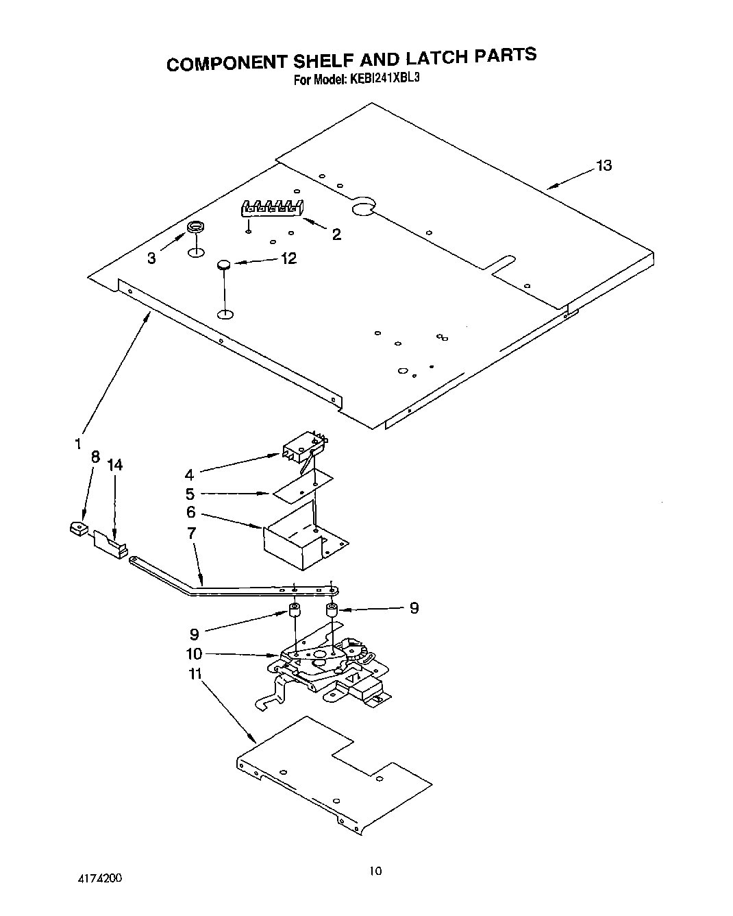 08 - COMPONENT SHELF AND LATCH