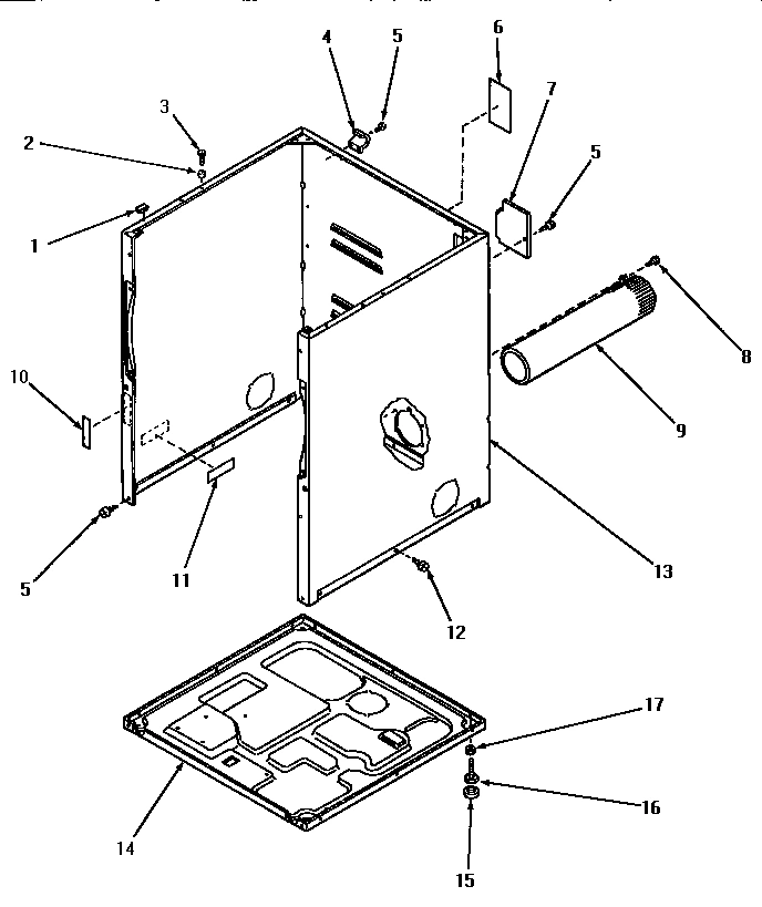 02 - CABINET, EXHAUST DUCT AND BASE