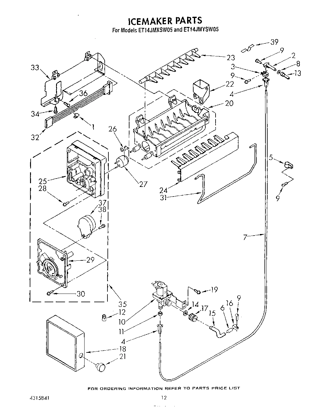 09 - ICEMAKER , LIT/OPTIONAL