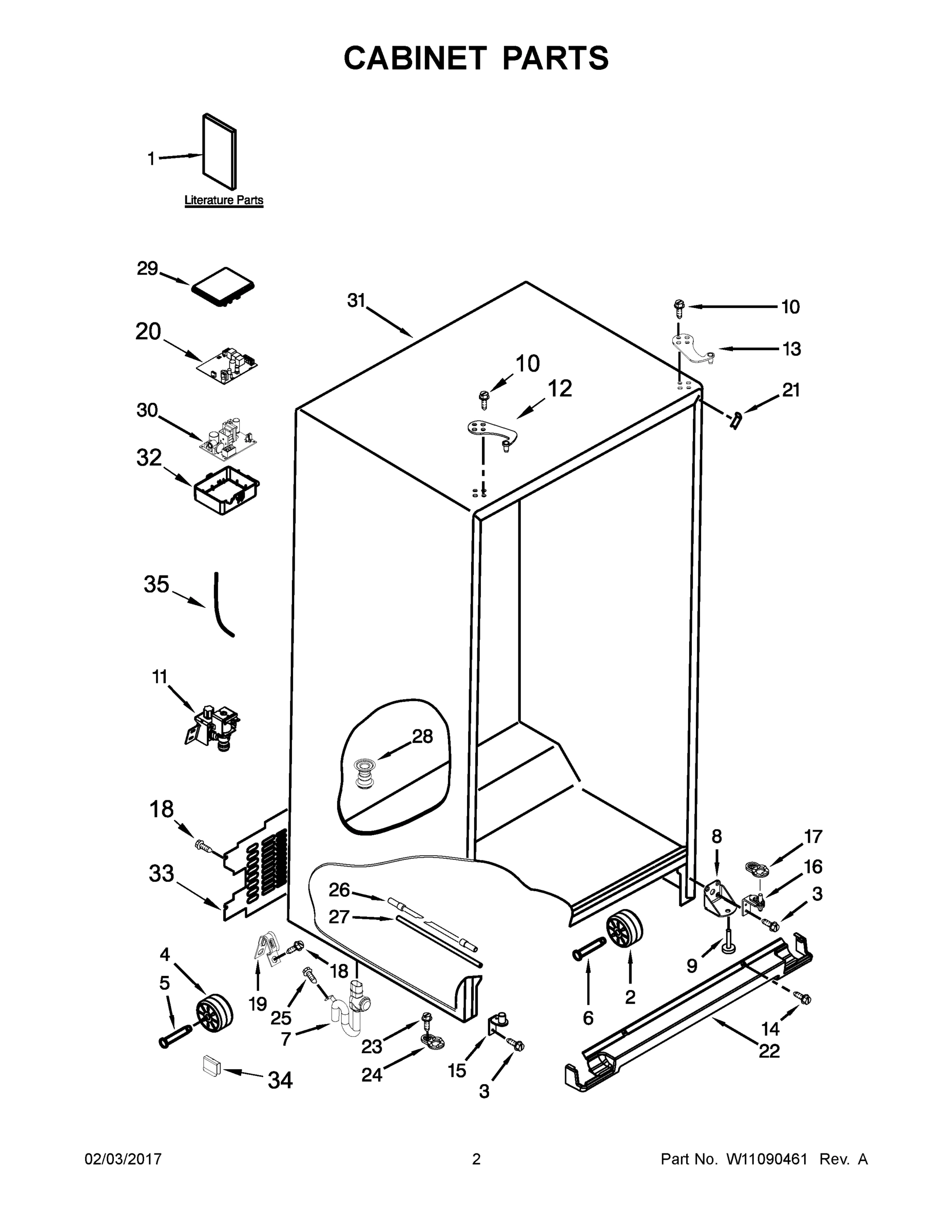 02 - CABINET PARTS