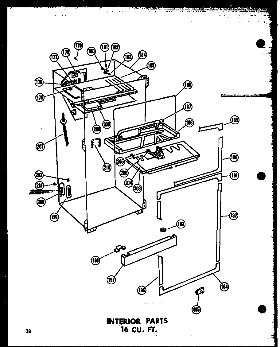 06 - INTERIOR PARTS 16 CU. FT.