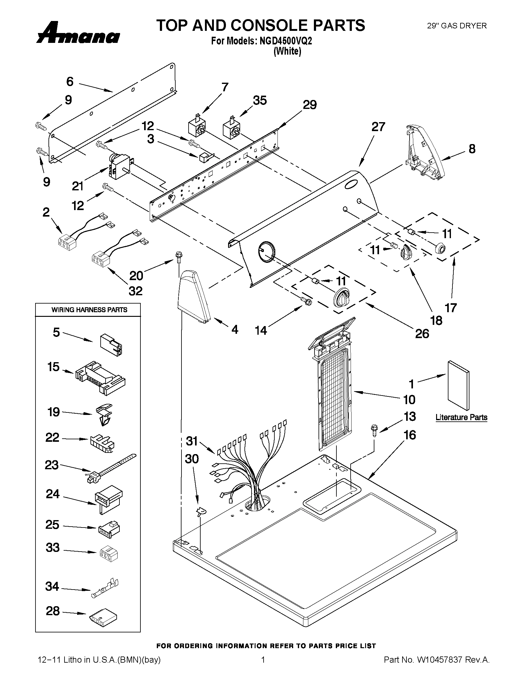 01 - TOP AND CONSOLE PARTS