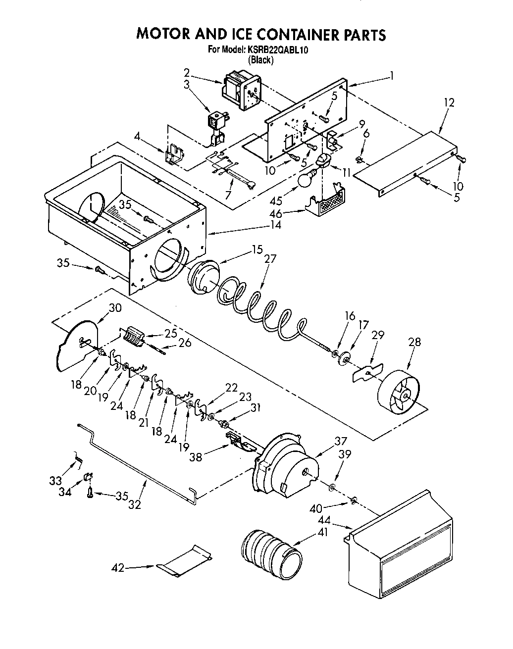 04 - MOTOR AND ICE CONTAINER