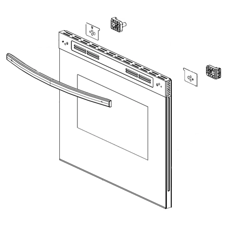 DG94-03603A Samsung Door Assembly NE/NX9000T