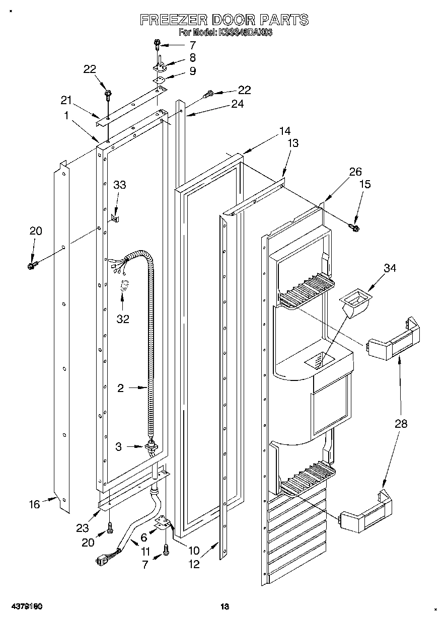 10 - FREEZER DOOR