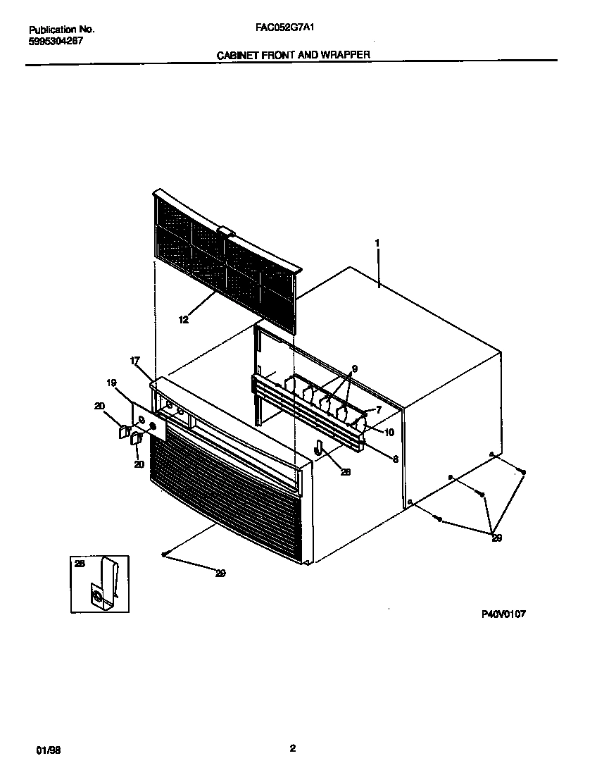 02 - CABINET FRONT AND WRAPPER