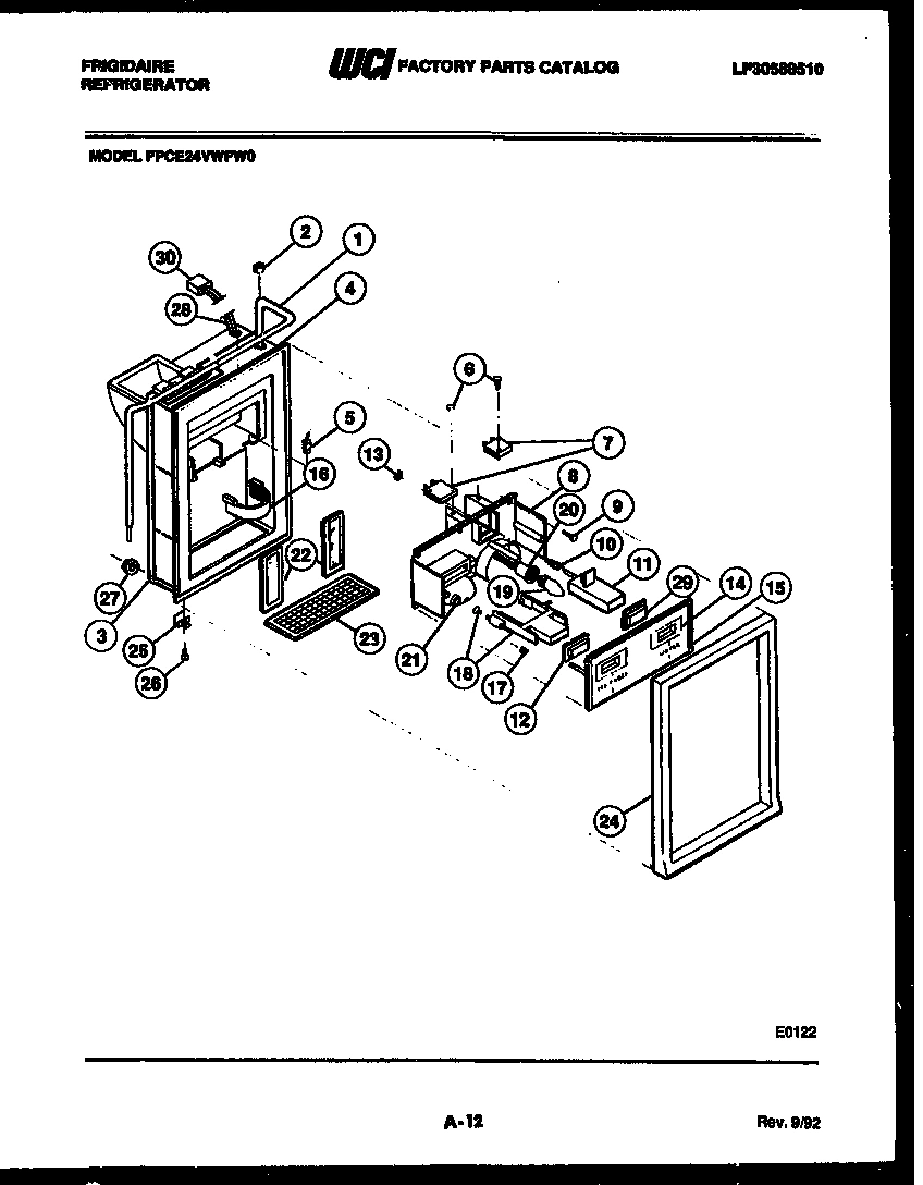 07 - ICE DOOR, DISPENSER AND WATER TANKS