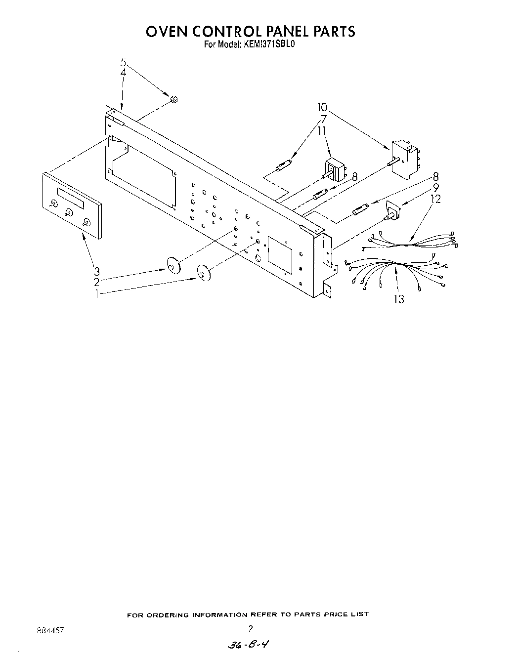02 - OVEN CONTROL PANEL