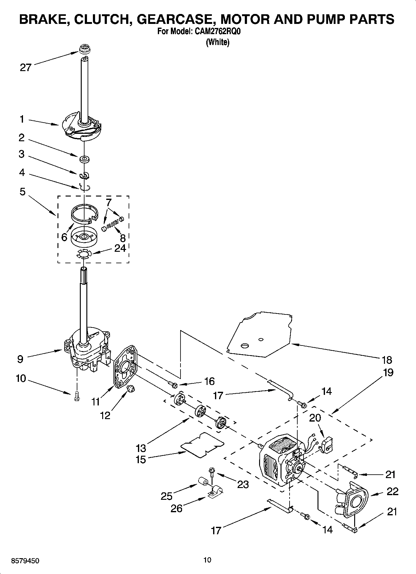 06 - BRAKE, CLUTCH, GEARCASE, MOTOR AND PUMP PARTS