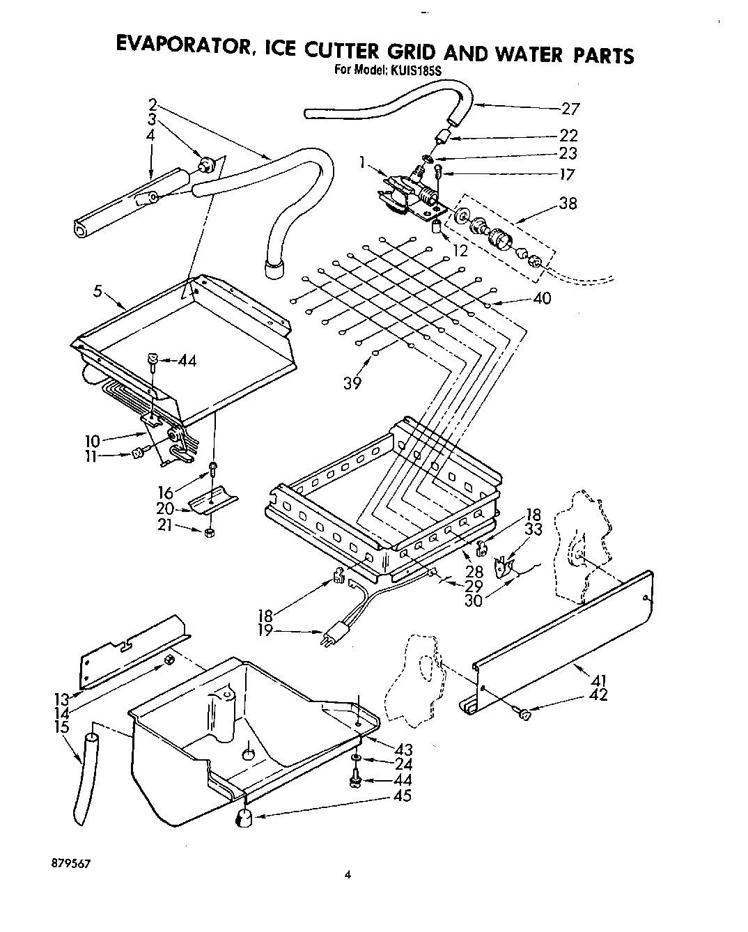 03 - EVAPORATOR, ICE CUTTER GRID AND WATER