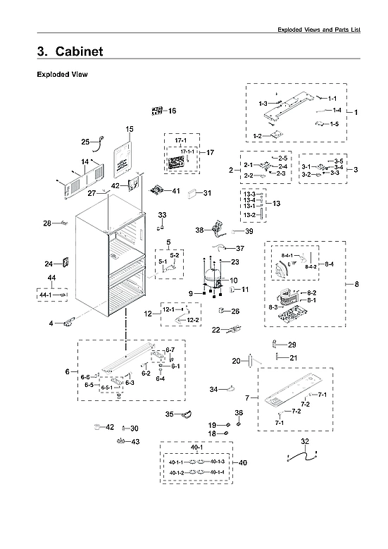CABINET 1 PARTS