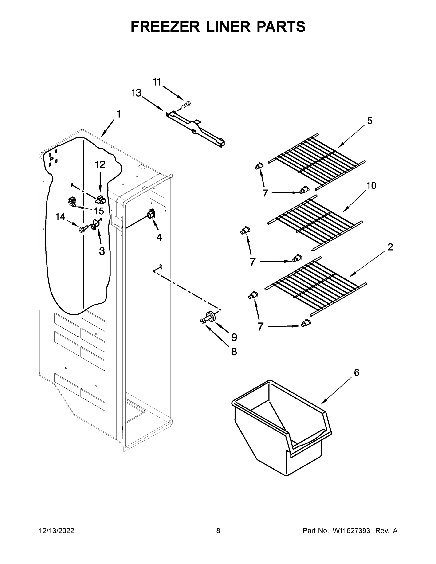 05 - FREEZER LINER PARTS