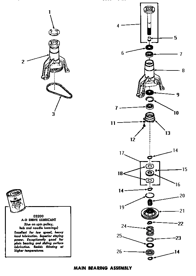 14 - MAIN BEARING ASSY