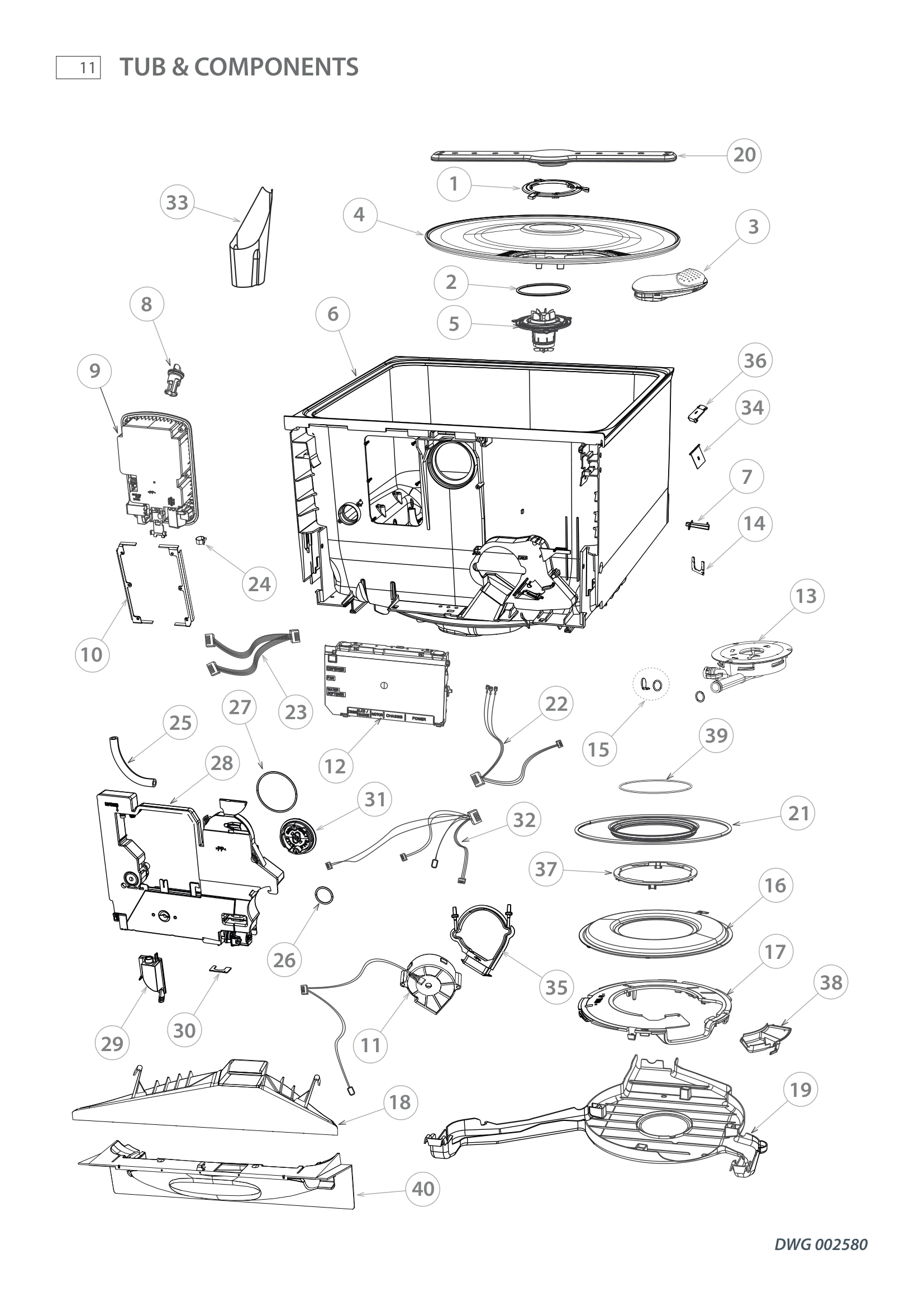 TUB & COMPONENTS